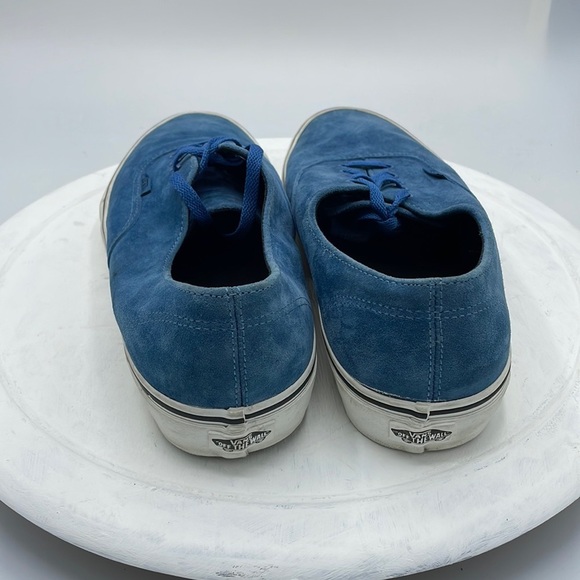 Vans Mens 8 Pro Blues Blue Ashes White Suede Sneakers - Picture 4 of 9